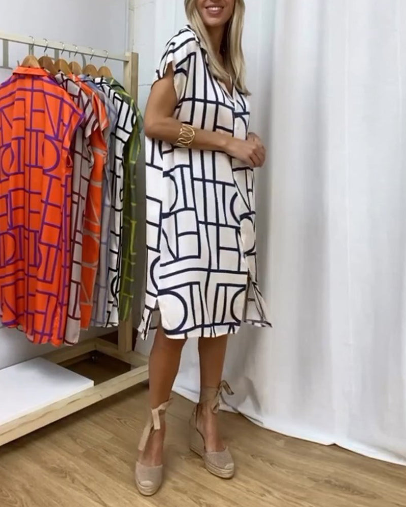 Robe décontractée imprimée pour femme