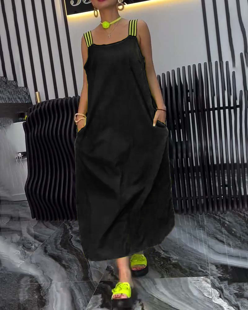 Robe Bretelles Séparées Lâche