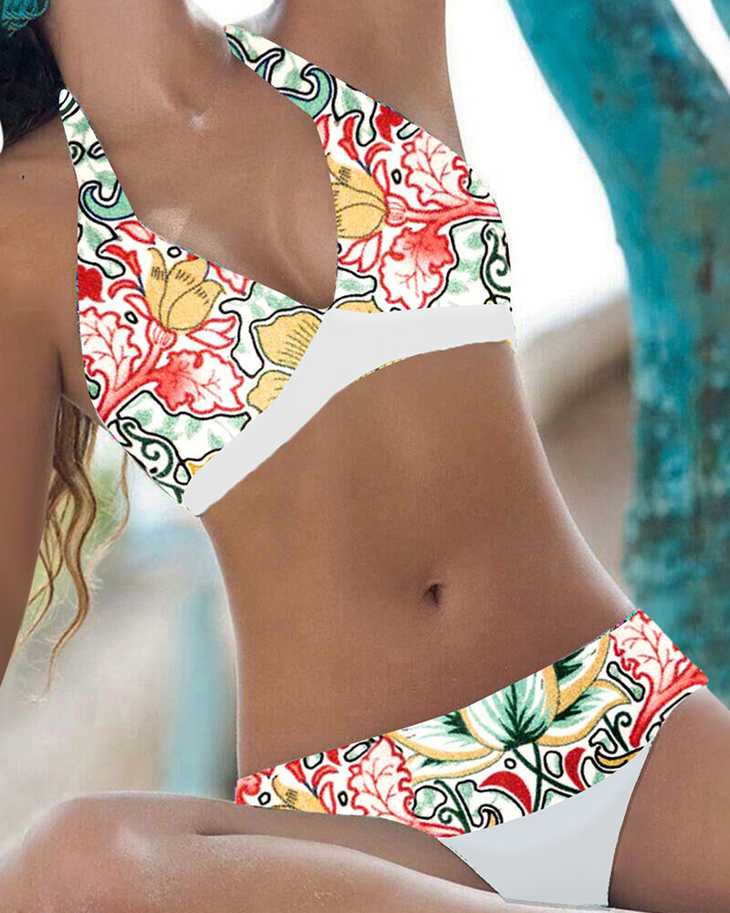 Bikini avec motif floral