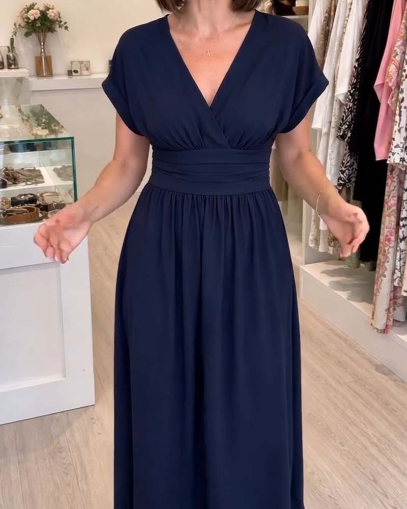 Robe Col V Cintrée Ligne A