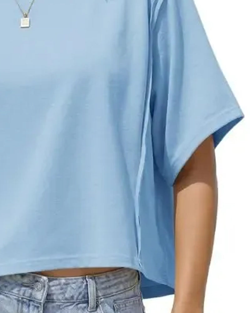 T-Shirts Court Drop Épaule Ample