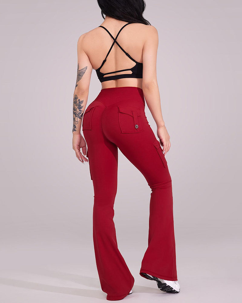 Pantalon Mode Yoga Évasé