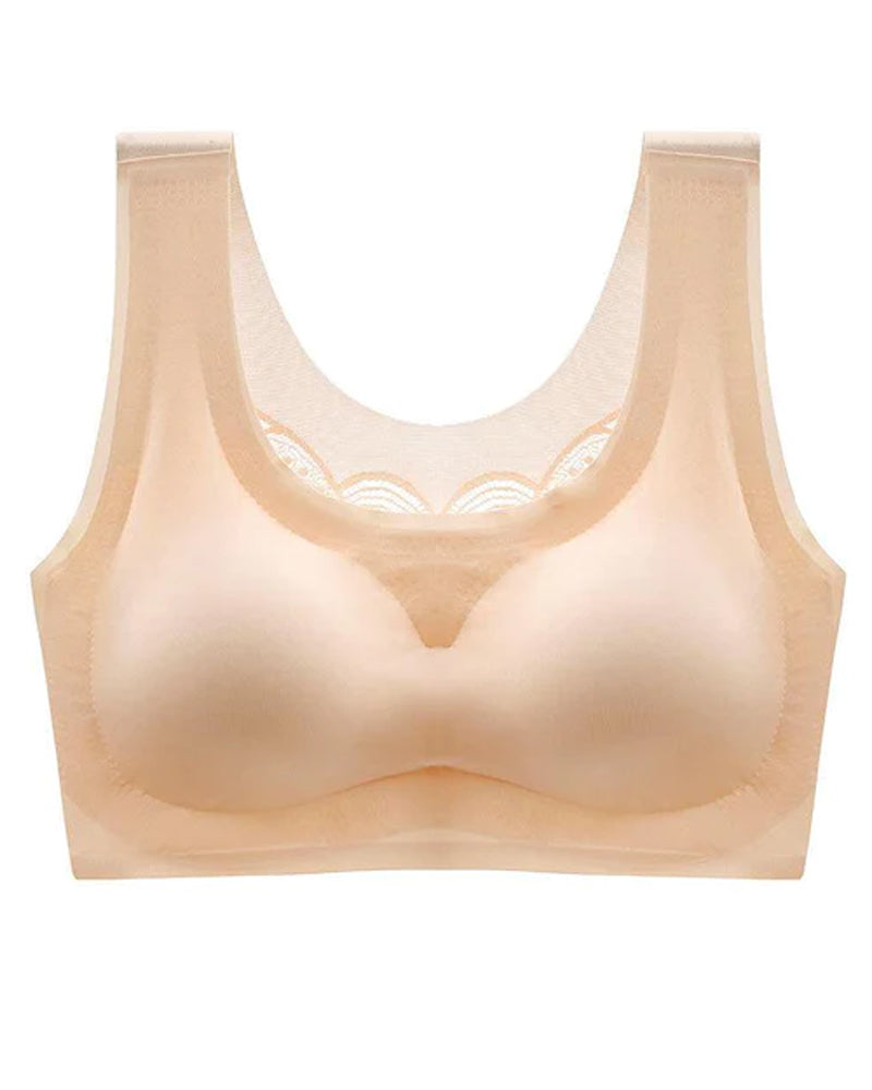 Soutien-gorge confort en soie de glace ultra-mince taille plus