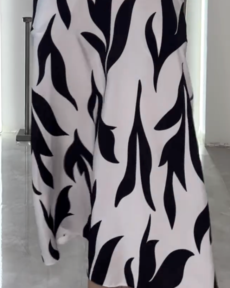 Robe Décontractée Sans Manches Imprimée