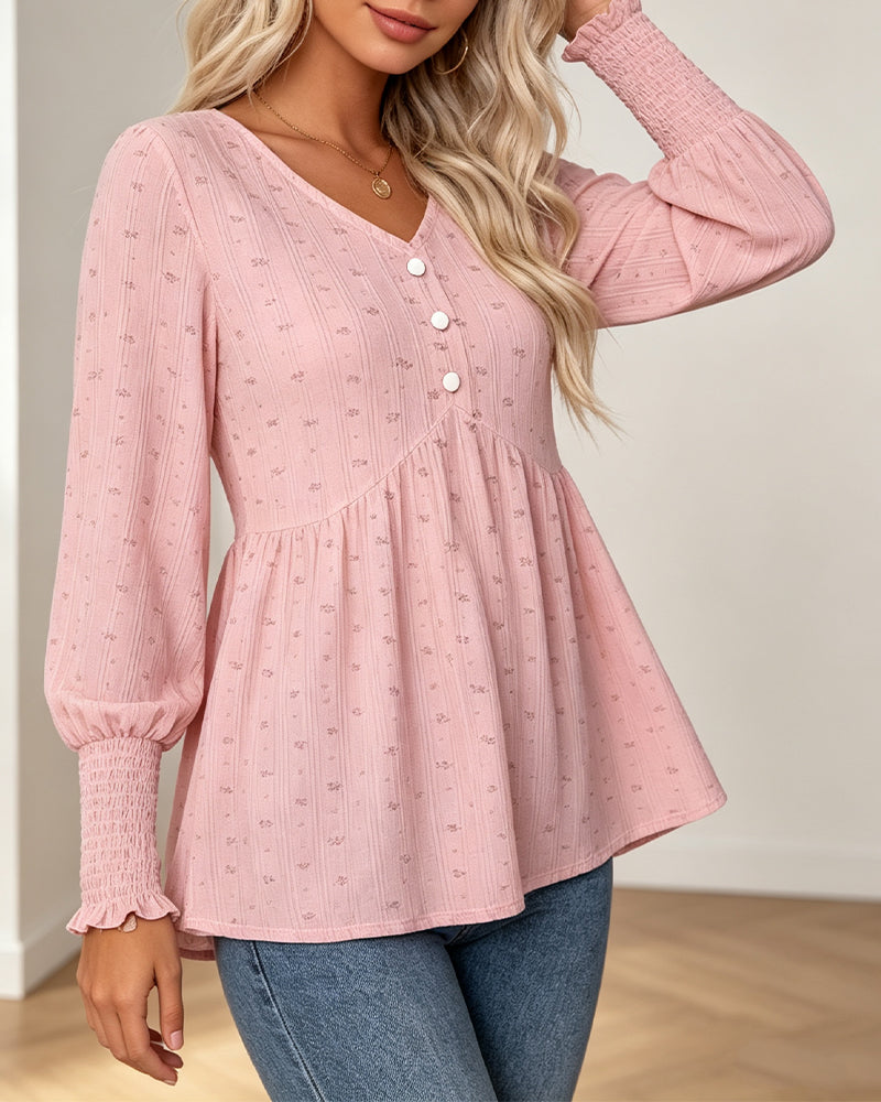 Haut Manche Lanterne Florale Col V