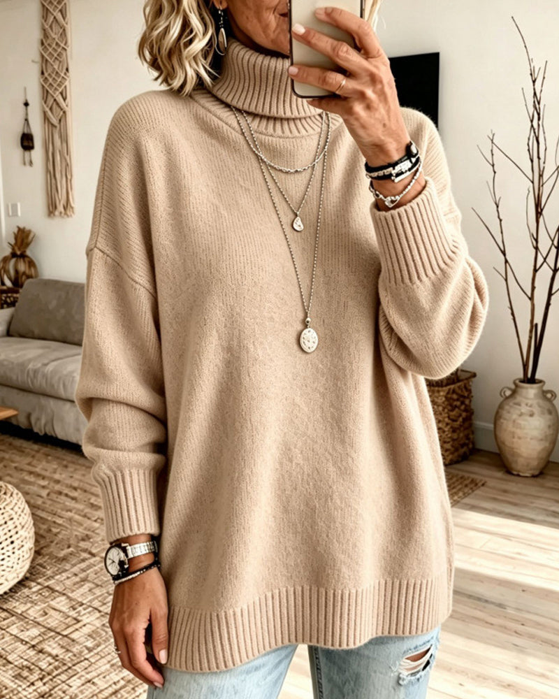 Pull-Over Col Haut Ample