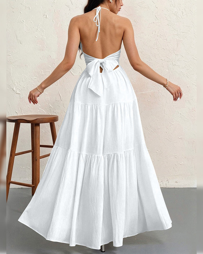 Robe Mode Unie Halter