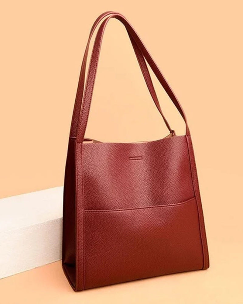 Sac à bandoulière simple de couleur unie