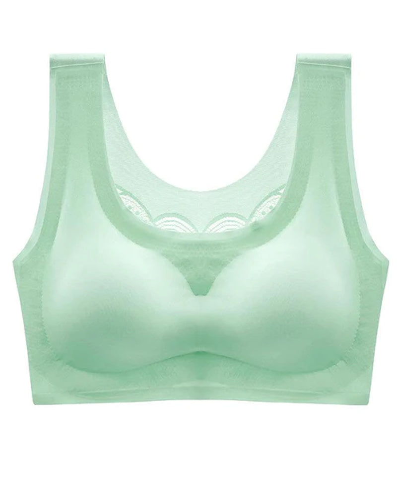 Soutien-gorge confort en soie de glace ultra-mince taille plus