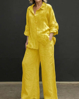 Ensemble Manche Longue Chemise Élastique Longue
