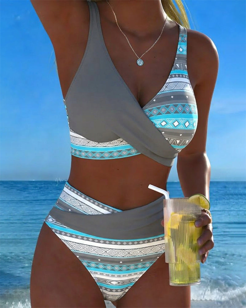 Bikini Imprimé Col V