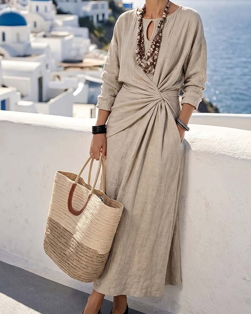Robe Évidé Côté Twist Nœud