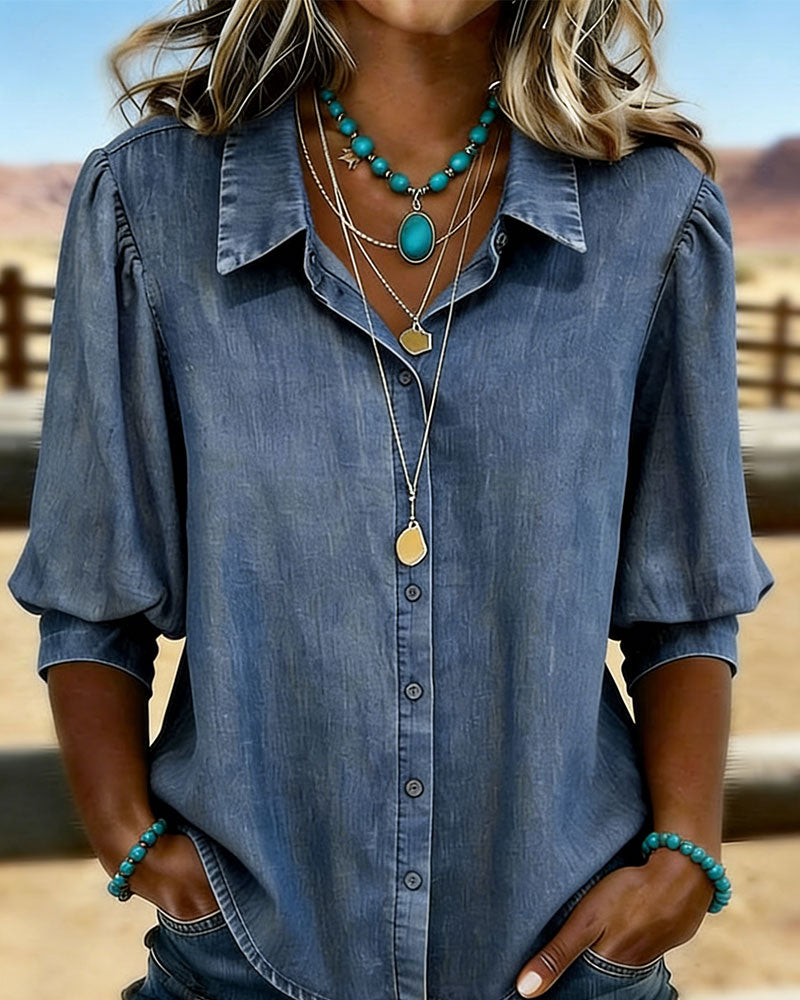Chemise Bubble Manches Courtes En
