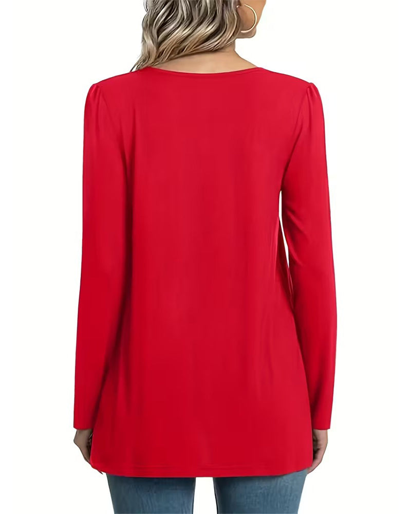 Haut Confortable Soutien-Gorge Intégré Plissé Décontracté