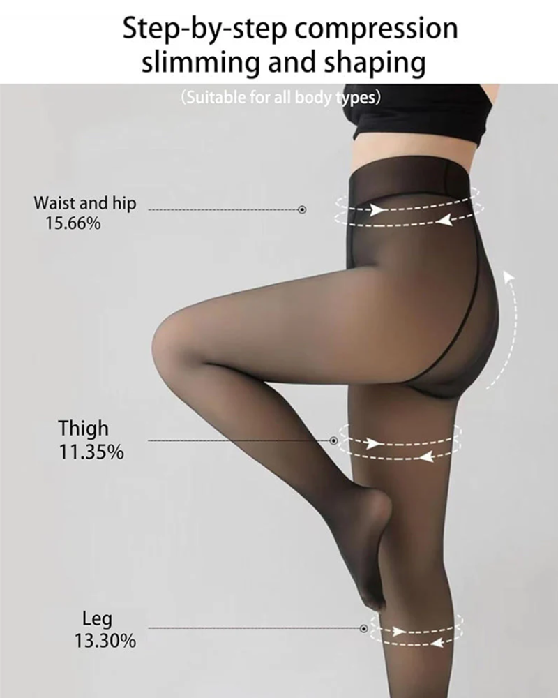 Leggings Magiques Doublés En Polaire Collants En Polaire Confortables