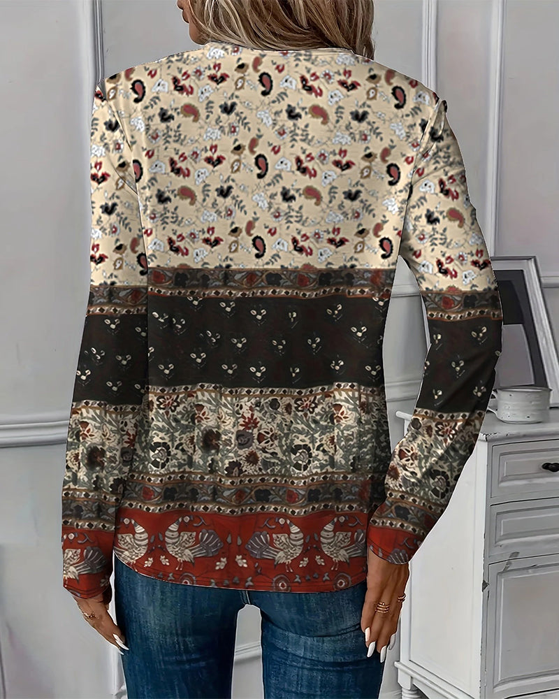 T-shirt rétro mode décontracté imprimé