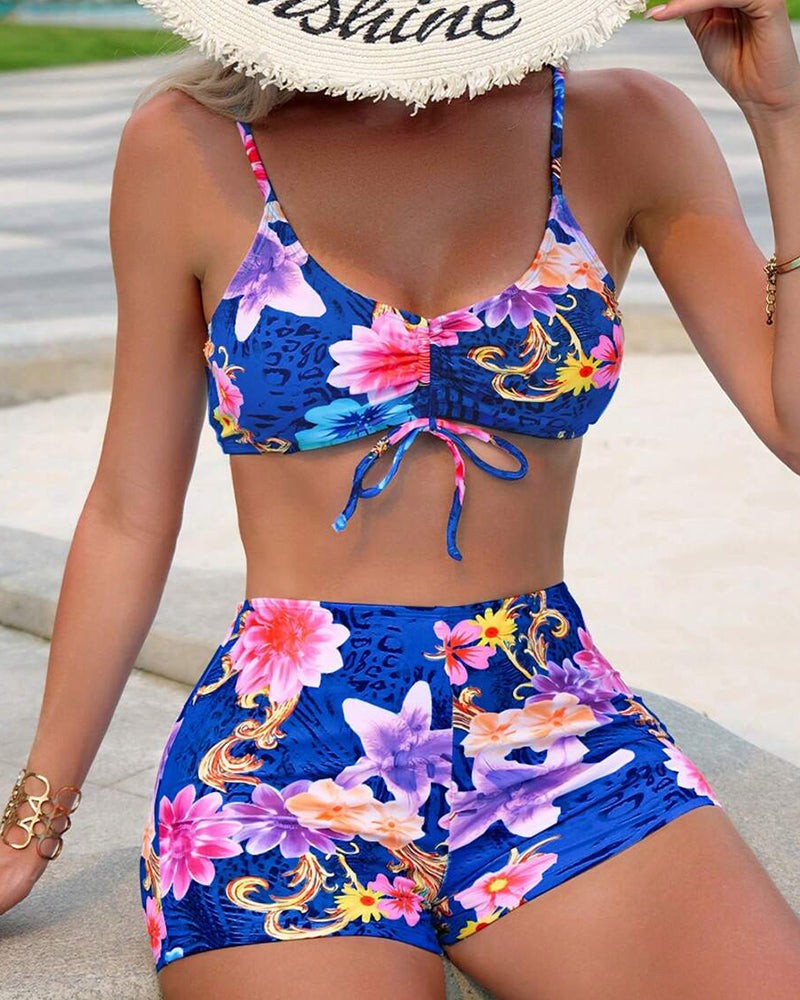 Bikini Deux Pièces À Imprimé Floral