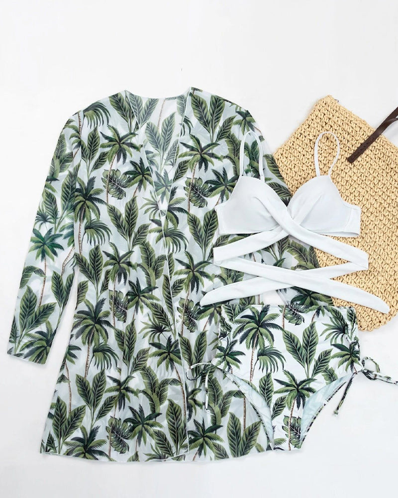 Bikinis et cache-maillots à imprimé floral