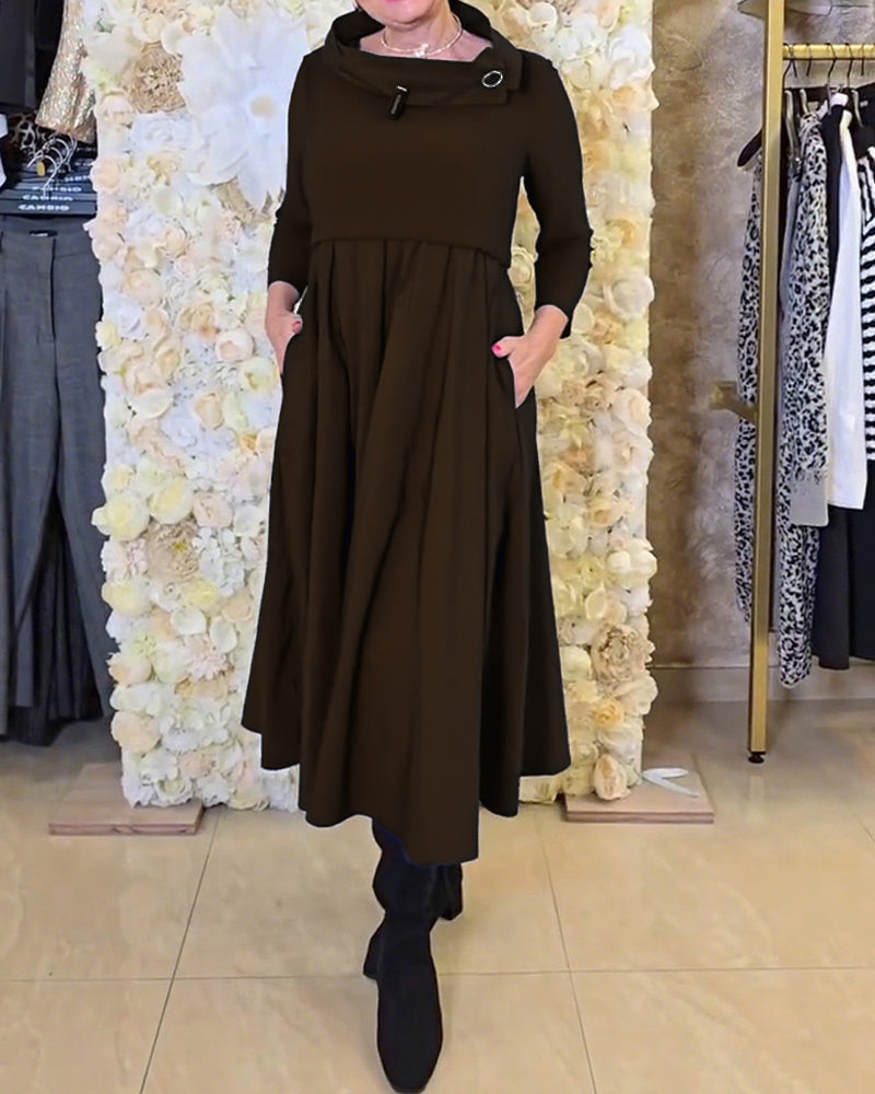 Robe Tendance Street Uni A-Ligne