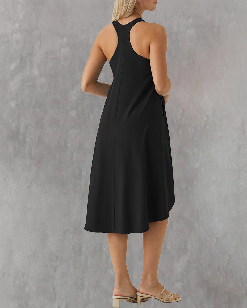 Robe Soutien-Gorge Intégré Irrégulier Gilet Sans Manches