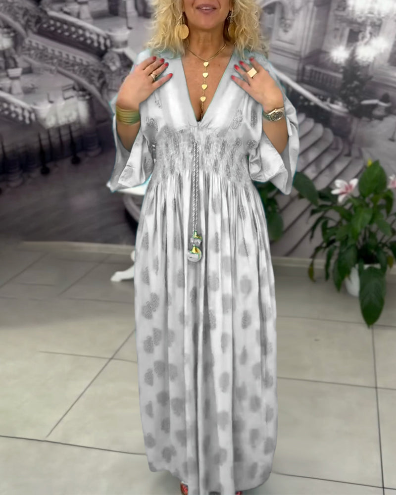 Robe Ample Imprimé Vacances Taille Maxi