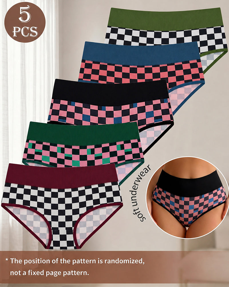 Set Lot De 5 Culottes Taille Haute Sans Couture