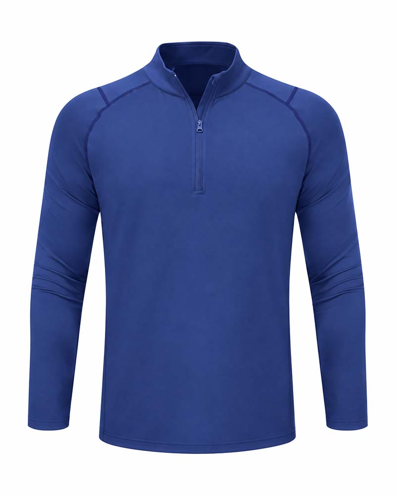 Haut Col Montant Fermeture Éclair Manches Raglan