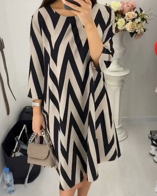 Robe ample en imprimé