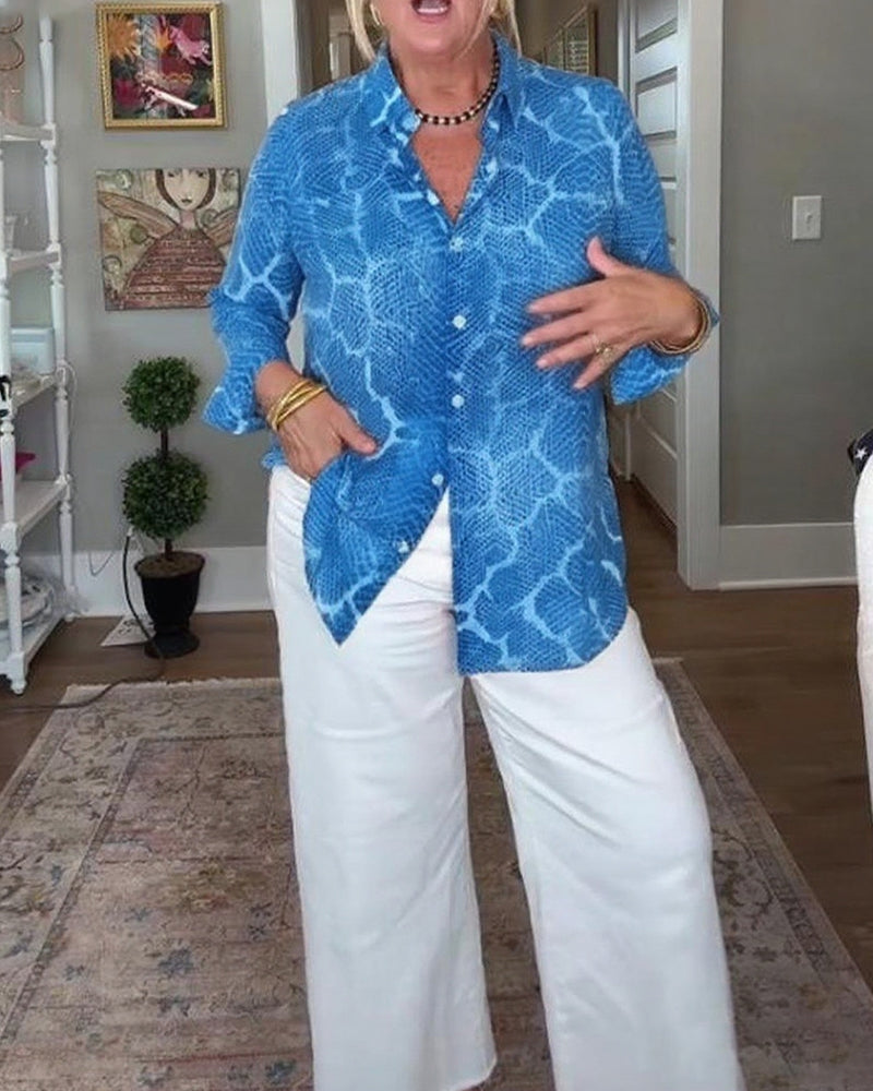 Blouse Avec Boutonnée Et Texturée Caractéristiques