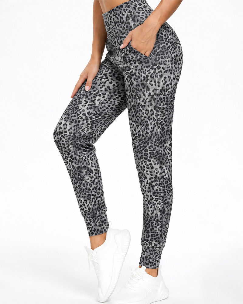Pantalon Taille Haute Poche Unie Long