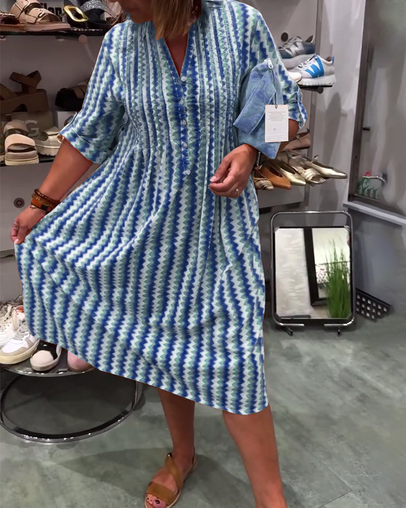 Obe À Imprimé Vagues