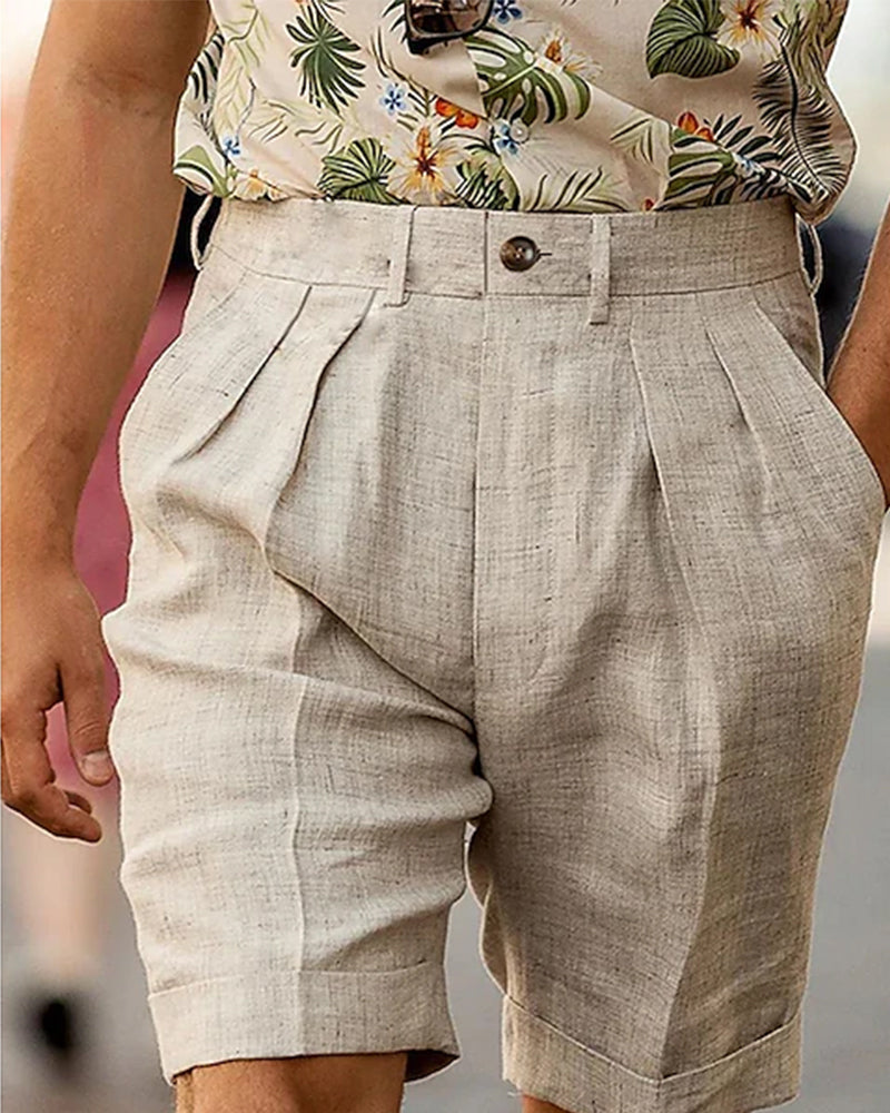 Short ample de couleur unie