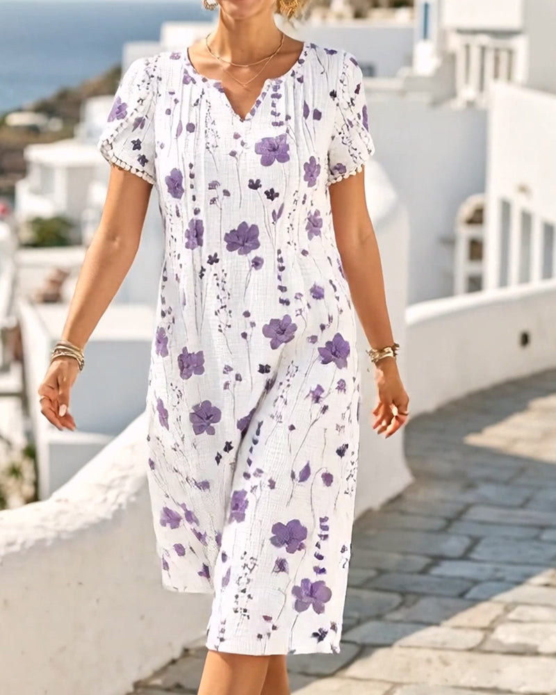 Robe Décontractée Imprimé Texturée