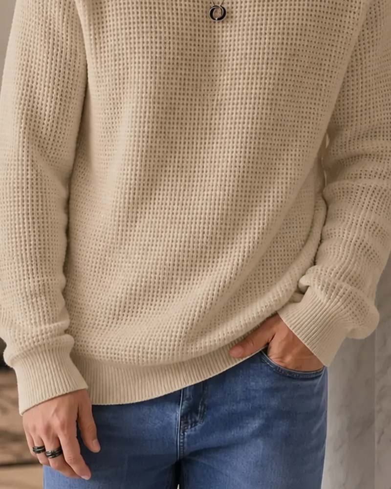 Pullover Homme Élégant Décontracté Tricoté