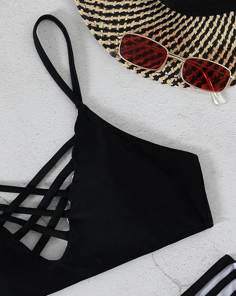 Bikini creux sexy de vacances pour femmes