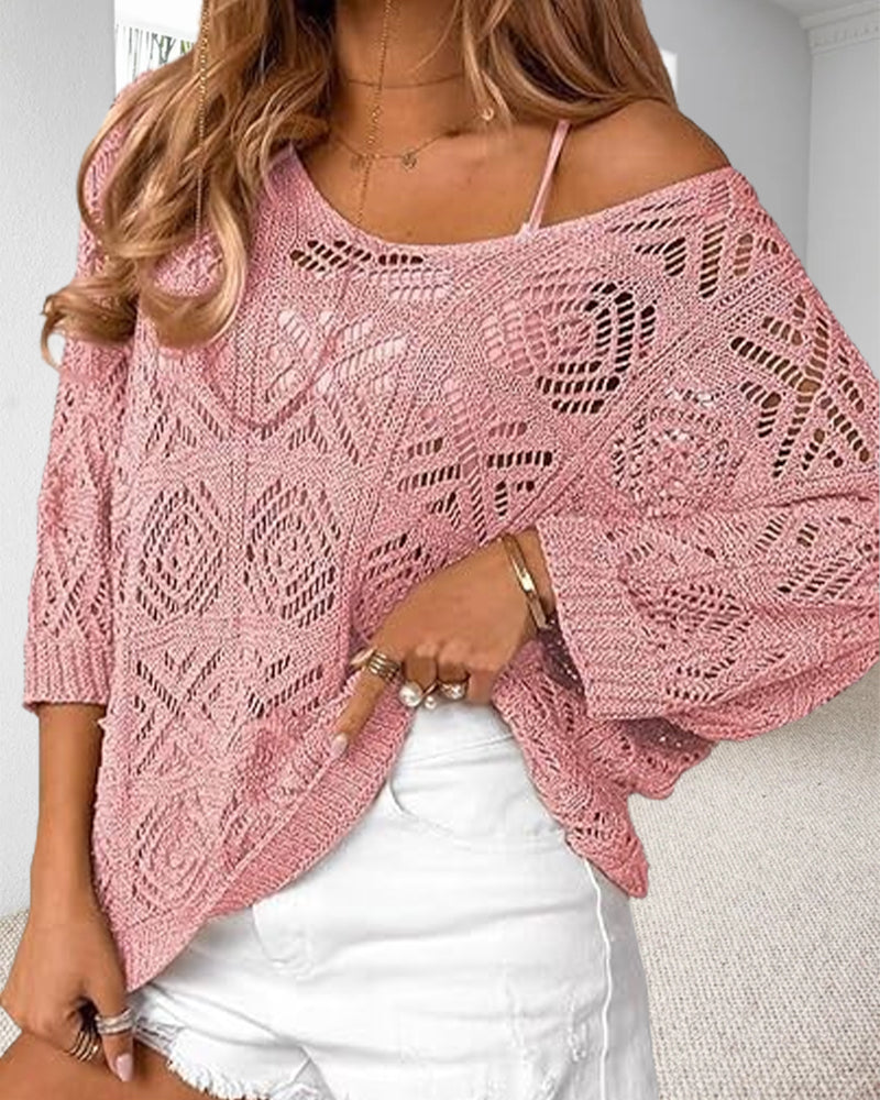 Pull-Over Découpé Manche 3/4