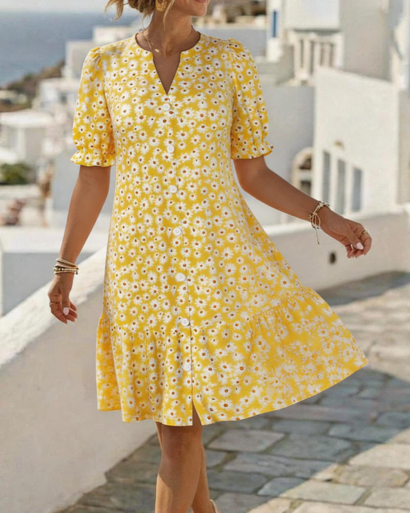 Robes Daisy Imprimé Col V