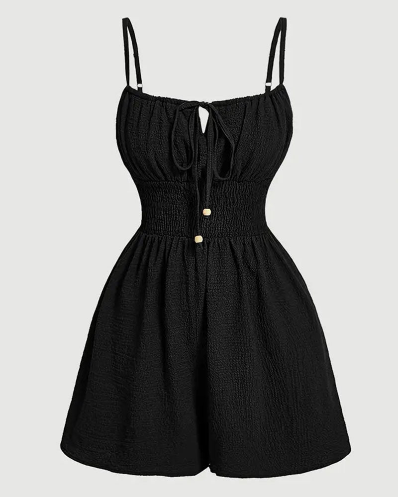 Combinaison Décontractée Plissée Camisole