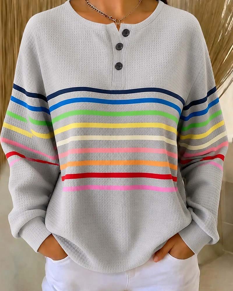Sweat Col Rond Manches Longues