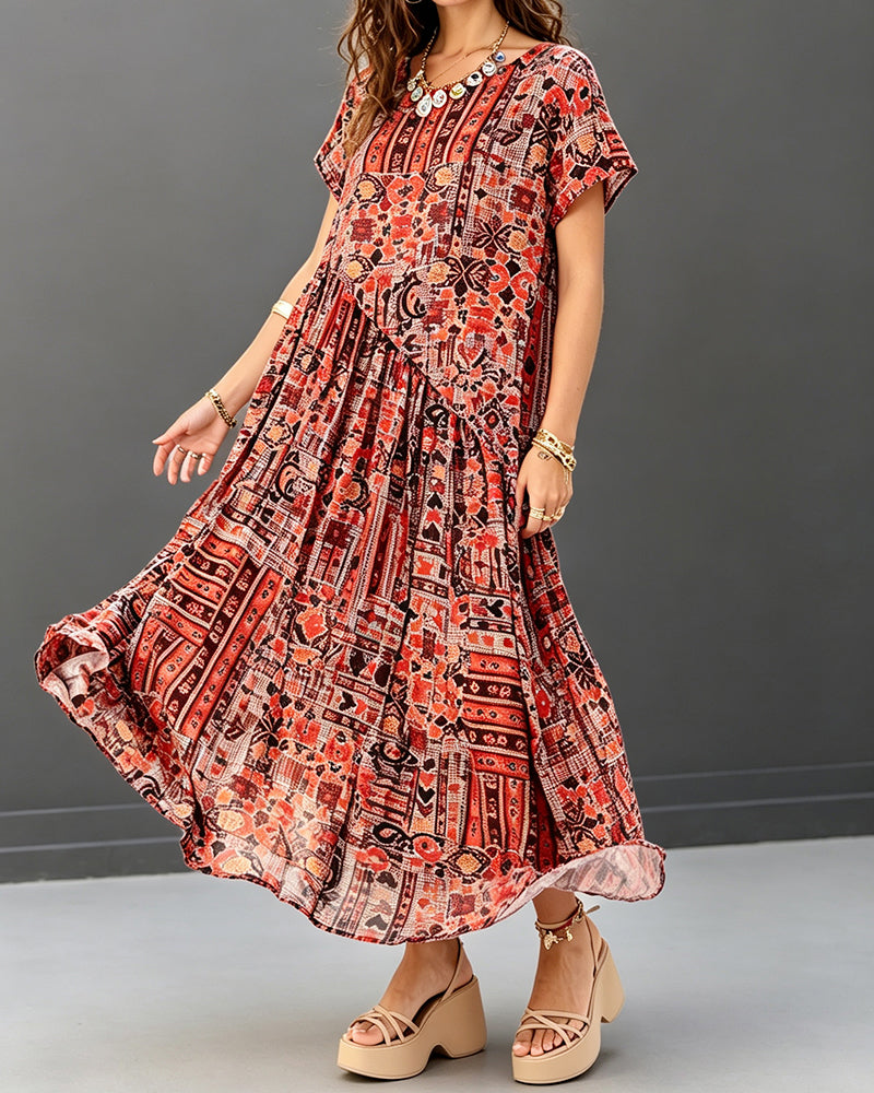 Robe Décontractée Manches Courtes