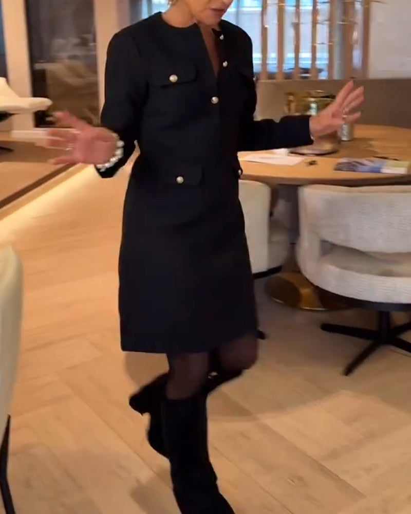 Robe Élégante Et Slim Dans Le Style Chanel