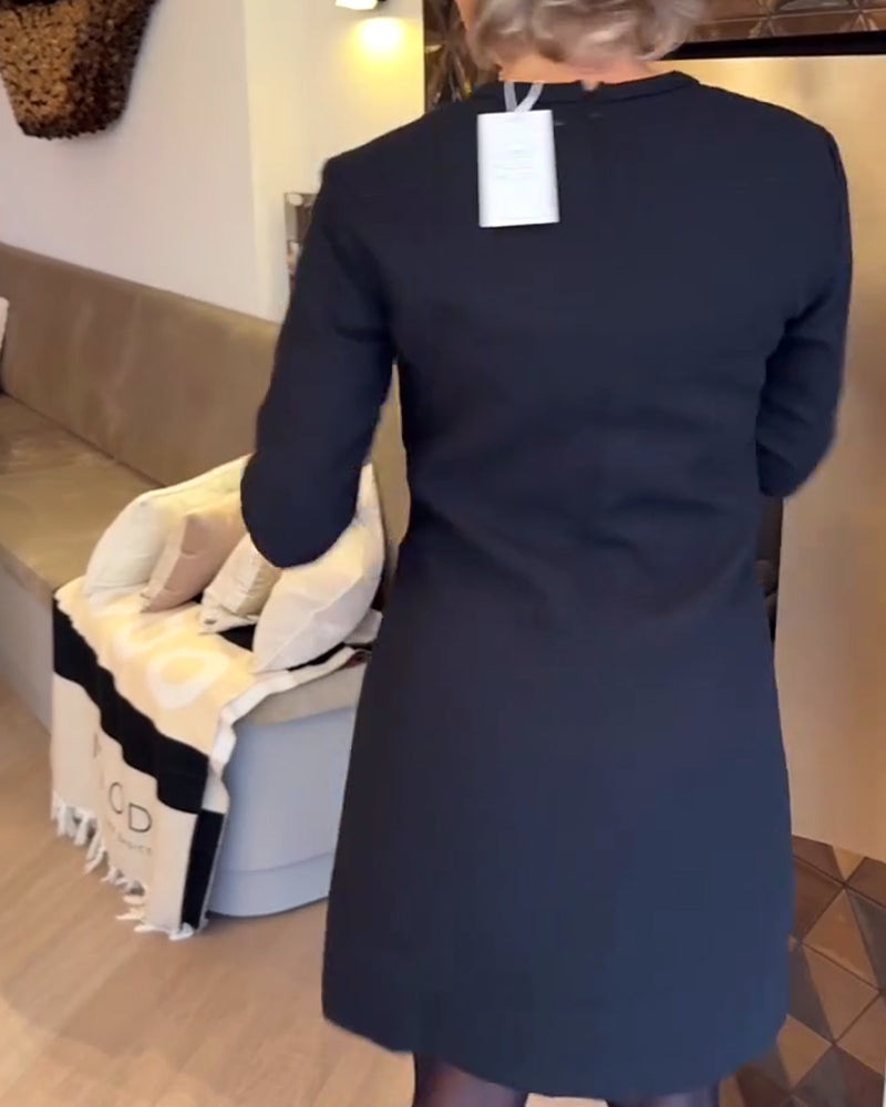 Robe Élégante Et Slim Dans Le Style Chanel