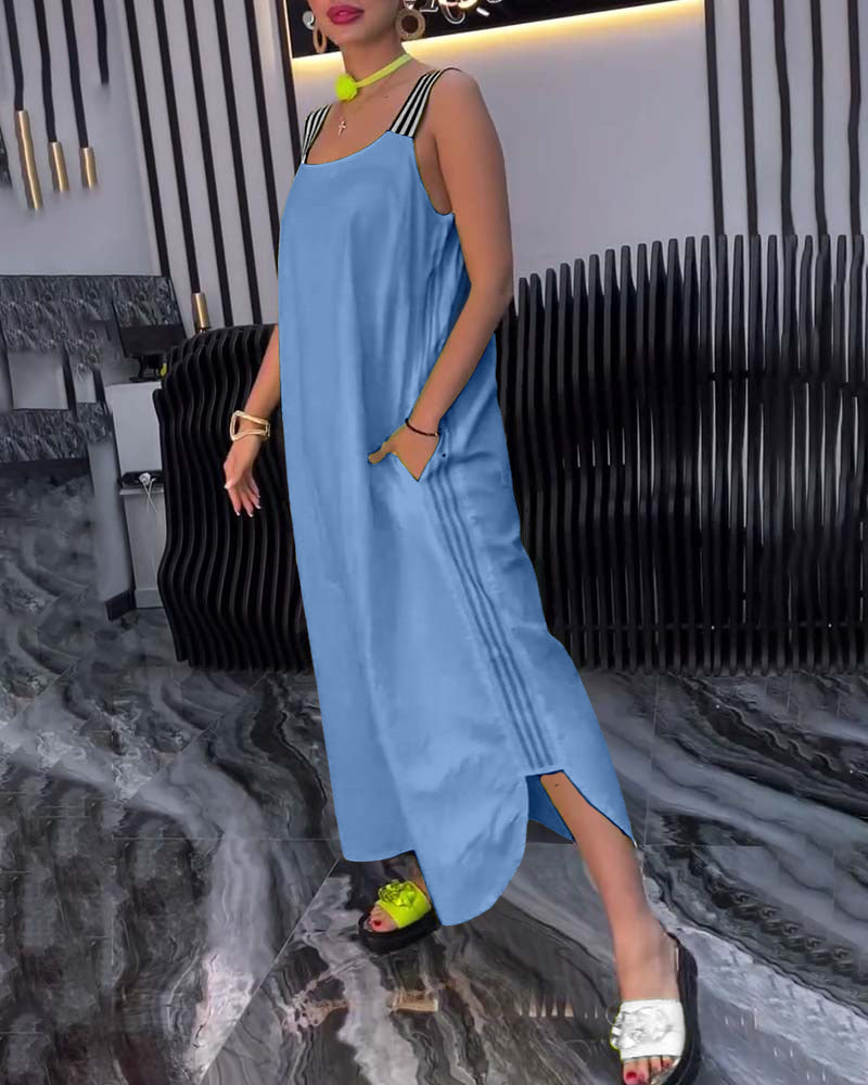 Robe Bretelles Séparées Lâche