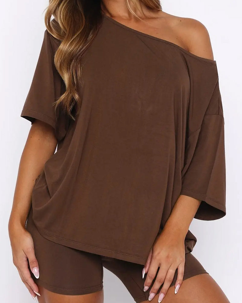 Ensemble Deux Pièces Texturé Uni