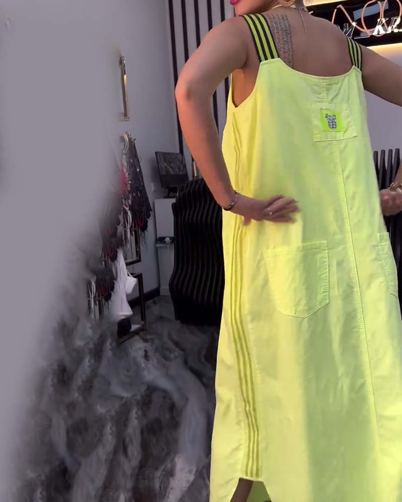 Robe Bretelles Séparées Lâche