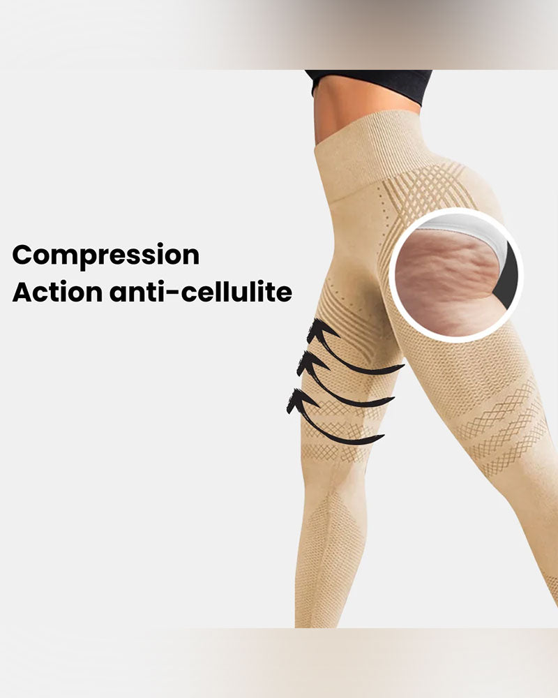 Pantalon Antidérapant Motif Yoga