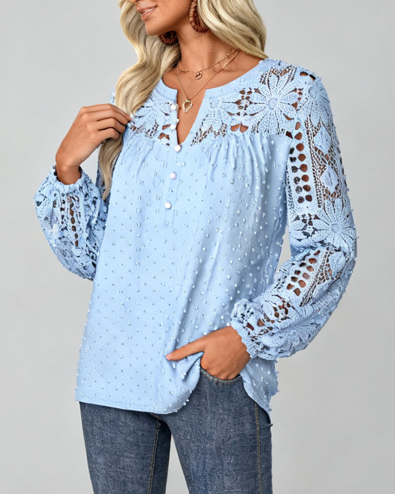 Chemisier Fleurs 3d Ajouré Assemblé