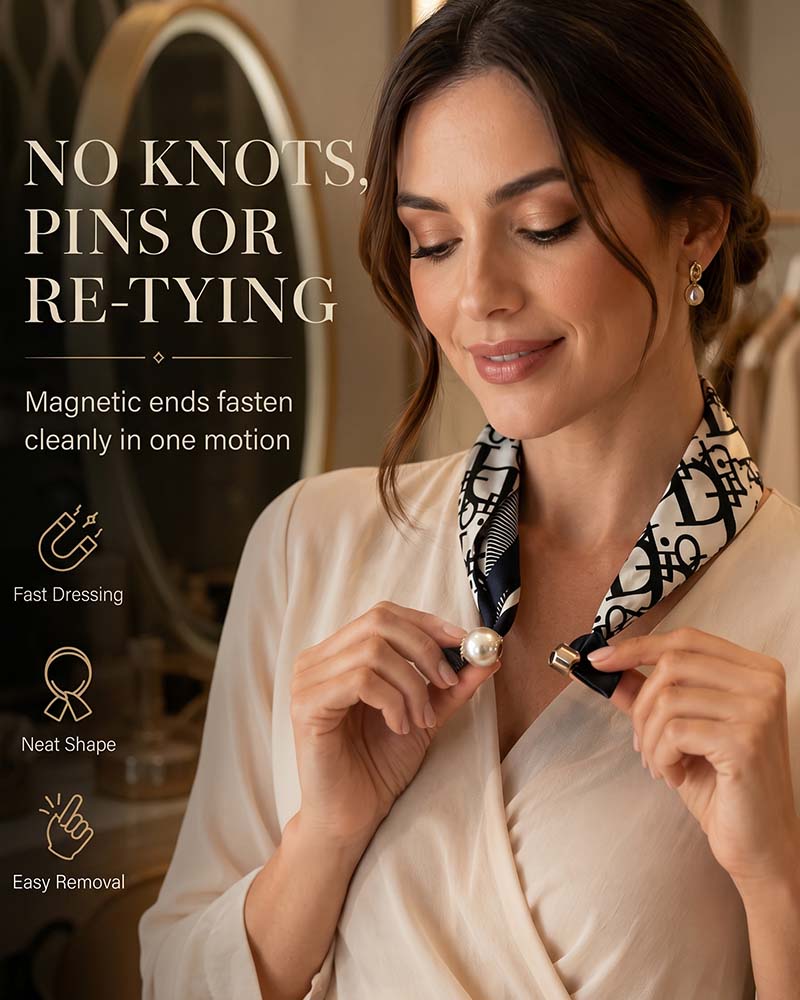 Glamour Sans Effort: Écharpe Collier De Perles 🧣