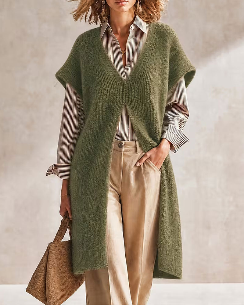 Robe Pull Uni Col V