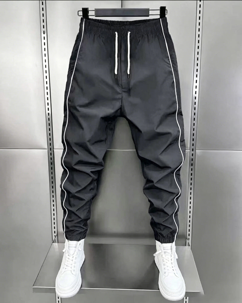 Pantalon Homme Décontracté Taille Mi-Haut